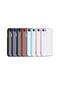 Noktaks - iPhone Uyumlu 8 - Kılıf Arkası Buzlu Renkli Düğmeli Hux Kapak - Lacivert