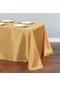 Altın En Kaliteli Düz Renk Saten Masa Örtüsü Ev Yemek Masası Dekor S
