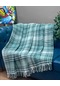 Komfort Home Çift Kişilik Pamuklu Skoç Petek Desenli Tv Battaniyesi 180 x 220 Yeşil