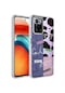 Noktaks - Xiaomi Uyumlu Xiaomi Redmi 10 - Kılıf Kenarlı Renkli Desenli Elegans Silikon Kapak - No8