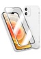 Apple İphone 13 Pro Uyumlu Premium 360 Koruyucu, Ultra İnce Mikrofiber,çizilmeye Karşı Cep Telefonu Kılıfı - Beyaz
