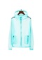 Aqua Mavi Cchong Unisex Yaz Cepler Zip Kapşonlu Rüzgar Geçirmez Güneş Koruma Ceket Balıkçılık Ceket