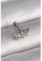Populermarketim - 316l Çelik Gümüş Renk Dal Model Zirkon Taş Detaylı Tragus Piercing Çok Renkli