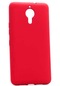 Tecno - General Mobile Gm 5 Plus - Kılıf Mat Renkli Esnek Premier Silikon Kapak - Kırmızı
