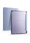 Noktaks - iPad Uyumlu 10.2 8.nesil - Kılıf Kalem Bölmeli Stand Olabilen Origami Tri Folding Tablet Kılıfı - Mavi