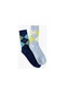 Koton 2'li Soket Çorap Seti Geometrik Desenli Mavi 4sam80029aa 4SAM80029AA624