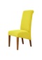 Yüksek Sırt Ve Evrensel Yüksek Elastikiyet Sandalye Örtüsü Jakarlı M Xl Boyutu Lemon Yellow Xl Size 60-75cm Lemon Yellow