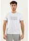 Maraton Sportswear Regular Erkek Bisiklet Yaka Kısa Kol Basic Beyaz T-Shirt 21590-Beyaz