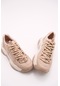 Luvishoes 65119 Bej Kadın Spor Ayakkabı