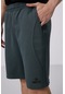 Haki Yüzeyi Dokulu Oversize Erkek Şort - 81288 Haki