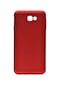 Kilifone - Samsung Uyumlu Galaxy A7 2017 - Kılıf Mat Renkli Esnek Premier Silikon Kapak - Kırmızı
