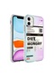 Mutcase - İphone Uyumlu İphone 11 - Kılıf Kenarlı Renkli Desenli Elegans Silikon Kapak - No5