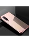 Kilifone - Xiaomi Uyumlu Mi 9 - Kılıf Dört Köşesi Renkli Arkası Şefaf Lazer Silikon Kapak - Rose Gold