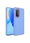 Ekılıf - Huawei Nova 9 Se Uyumlu Kılıf Metal Çerçeve Ve Buton Tasarımlı Silikon Luna Kapak - Lila