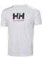 Helly Hansen Logo Erkek Beyaz Bisiklet Yaka Tişört 33979-001