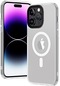 iPhone Uyumlu 14 Pro Max Magsafe Destekli Kamera Çıkıntılı Arkası Mat Şeffaf Hibrit Kılıf - Renksiz