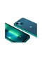 Tecno - İphone Uyumlu İphone 13 - Kılıf Arkası Şeffaf Kenarları Renkli Pixel Kapak - Yeşil