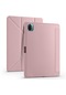 Kilifone - Xiaomi Uyumlu Mi Pad 5 - Kılıf Kalem Bölmeli Stand Olabilen Origami Tri Folding Tablet Kılıfı - Rose Gold