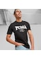 Puma Squad Erkek Siyah Bisiklet Yaka Tişört