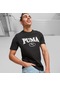 Puma Squad Erkek Siyah Bisiklet Yaka Tişört