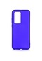 Noktaks - Huawei Uyumlu Huawei P40 Pro - Kılıf Mat Renkli Esnek Premier Silikon Kapak - Saks Mavi