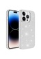 Noktaks - iPhone Uyumlu 14 Pro - Kılıf Simli Koruyucu Shining Silikon - Gümüş