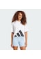 Whıte/black Adidas Kadın Günlük T-shirt W Bl Sj Bf T Jg8737 Beyaz