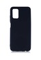 Tecno-Samsung Galaxy Uyumlu A03s - Kılıf Mat Renkli Esnek Premier Silikon Kapak - Siyah