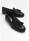 Luvishoes F04 Siyah Cilt Hakiki Deri Ayakkabı