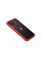 Noktaks - iPhone Uyumlu 13 Pro - Kılıf Kalınlaştırılmış Kenar Tasarımlı Sert Roll Kapak - Kırmızı