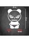 Kızgın Erkek Panda Sticker - Araba Sticker - 20cmx30cm - Beyaz