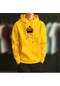 Kadın Uzun Kollu Kapüşonlu Polyester Karışımlı Sweatshirt Beyaz