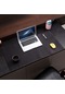 Cbtx Crazy Horse Doku Fare Mat Tam Tahıl Dana Derisi Ev Ofis Masası İçin Pürüzsüz Oyun Mousepad, 60x30cm - Siyah