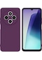 Redmi A4 Uyumlu Silikon Kılıf - Kamera Korumalı Esnek Pastel Renk Kapak - Mor Mor