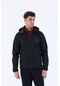 Maraton Sportswear Regular Erkek Kapşonlu Uzun Kol Outdoor Lacivert Ceket 20384 Lacivert
