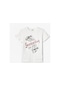 Koton T-shirt Kısa Kollu Kaykay Baskılı Bisiklet Yaka Pamuklu Beyaz 4skb10462tk