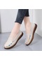 Gri Kadın Rahat Penny Loafer'lar Yuvarlak Ayak Daireler Üzerinde Kayma Rahat Moda Ayakkabı Kadınlar Kadın Loafer Ayakkabı 57497194 Gri