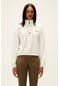 Bad Bear 22.04.12.004-c04 Scarlette Half Zip Kadın Sweatshirt Beyaz