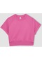 Defacto Kız Çocuk Sırt Baskılı Sweatshirt Kumaşı Kısa Kollu Tişört C1038a824smpn467