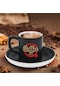 Bk Gift Kişiye Özel Coffe Tasarımlı Siyah Renk Türk Kahvesi Fincanı-2, Arkadaşa Hediye, Sevgiliye Hediye, Yıl Dönümü Hediyesi Kobitmeyen137759 Bk Gift
