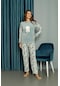 Kadın Kışlık Polar Pijama Takımı Peluş Desenli Takım Tampap 312358- 1025