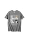 Koyu Gri Fashoion Testere Adam Makima T-shirt Erkek Grafik T Shirt Kısa Kollu Anime Manga Denji Tshirt Serin Tee Üstleri Streetwear Koyu Gri