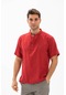 Kısa Kol Şile Bezi Bodrum Erkek T-shirt Kırmızı 3051-kırmızı