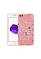 Kilifone - İphone Uyumlu İphone 7 Plus - Kılıf Desenli Sert Mumila Silikon Kapak - Pink Flower