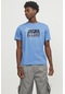 Jack & Jones Erkek T Shirt 12252376 Mavi