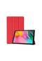 Mutcase - Galaxy Uyumlu Galaxy Tab A 8.0 2019 T290 - Kılıf Smart Cover Stand Olabilen 1-1 Uyumlu Tablet Kılıfı - Kırmızı