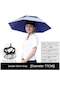 Yd Başa Takılan Şemsiye Şapka Katlanır Balıkçı Şemsiyesi Şapka-gri