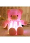 Pembe 30cm Led Teddy Bear Doldurulmuş Hayvanlar Peluş Oyuncak Renkli Parlayan Noel Hediyesi