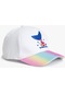 Koton Pamuklu İşlemeli Kep Şapka Beyaz 4skg40040aa