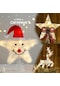 Led Parıltılı Noel Ağacı Topper Işıklı Işıltılı Yıldız Ağacın Tepesi Noel Süslemesi C